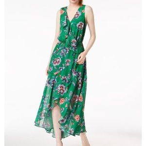 Green Floral Maxi Dress